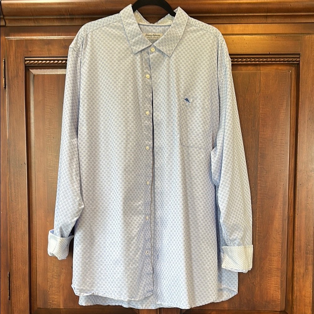Tommy Bahama Blue Casual Button Down Shirt